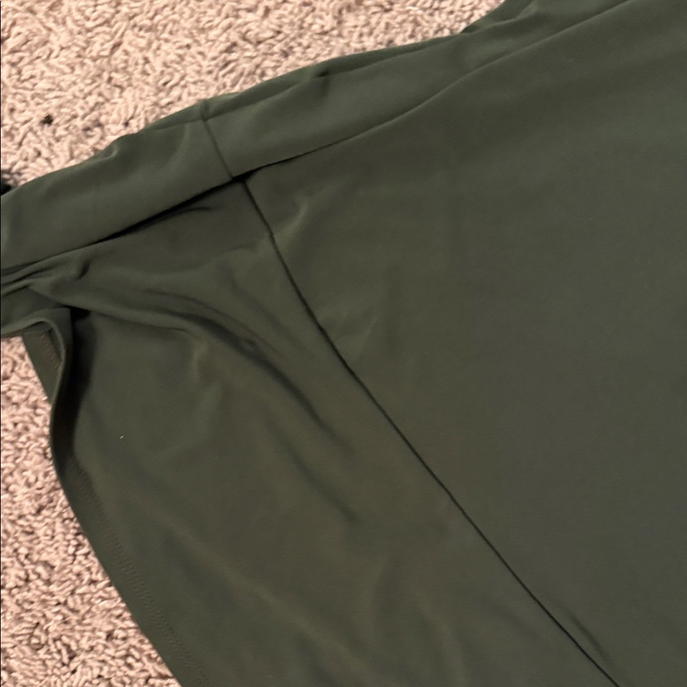 LOFT Forest Green Mini Dress - Picture 5 of 5